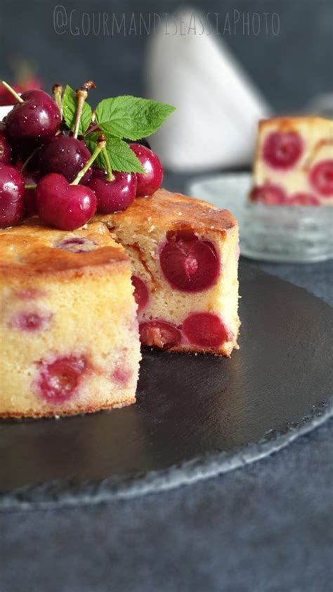 G Teau Fondant Aux Cerises Et Ricotta Gourmandise Assia In