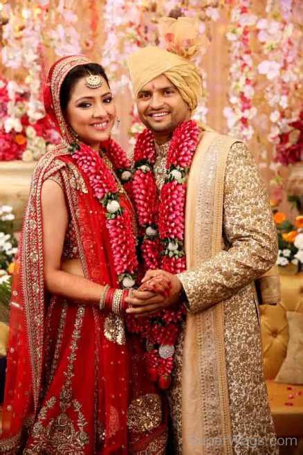 Suresh Raina And Priyanka Chaudhary Marriage Pic Super Wags Hottest Wives And Girlfriends Of