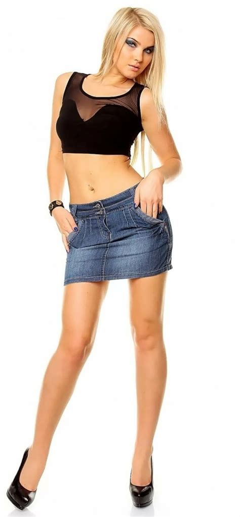Part1 18 Pics Denim Skirt Jean Mini Jeanskirt Miniskirt Skirt