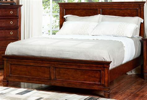Tamarack Brown Cherry Cal King Panel Bed From New Classic Coleman