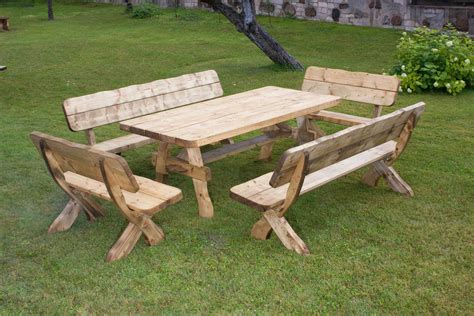 Le matériau est un premier critère. Salon de jardin en bois massif - Salon de jardin du style ...