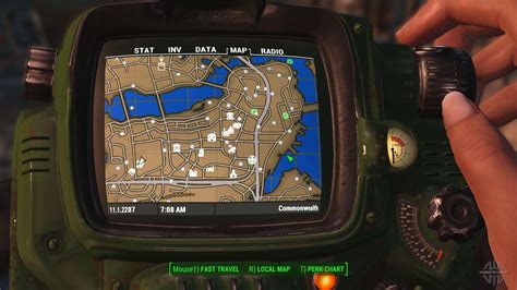 Colorful Map With Locations For Fallout 4