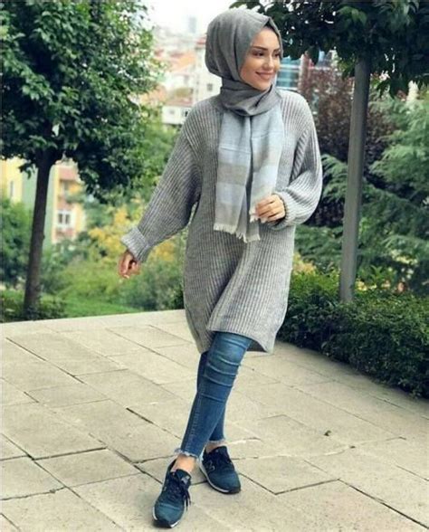 Winter Knitted Hijab Outfits Just Trendy Girls Hijab Outfit Hijab