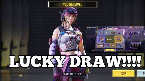 New Deadly Cute Lucky Draw Cod Mobile Draw Codm Youtube
