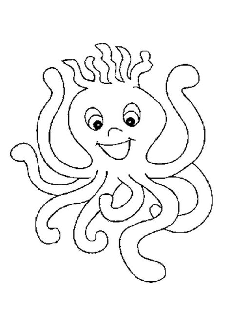 Beauty and the beast wedding invitations. Sea Animals, : Cute Octopus Lineart Sea Animals Coloring ...