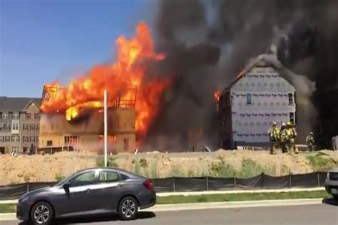 Massive Fire Destroys Maryland Townhouses Firefighter Nation