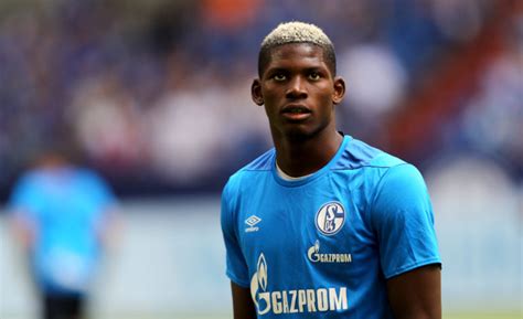 Marko pjaca of schalke celebrates the first goal with breel embolo and franco di santo of schalke during the bundesliga match between fc schalke 04. Lazio Rom mit Interesse an Schalkes Breel Embolo