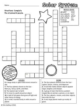 This crossword clue might have a different answer every time it appears on a new new york times crossword puzzle. Solar System Crossword Puzzle Activity by Jersey Girl Gone South