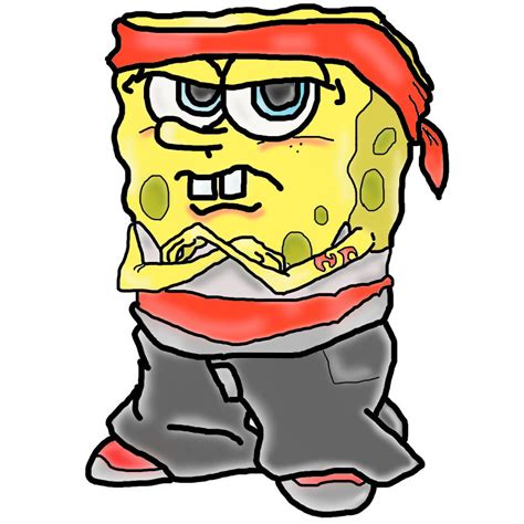 Gangster Cartoon Spongebob Drawing
