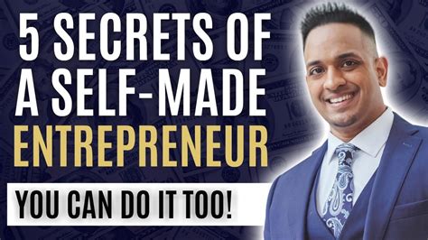 5 Secrets Of A Self Made Millionaire Entrepreneur Youtube