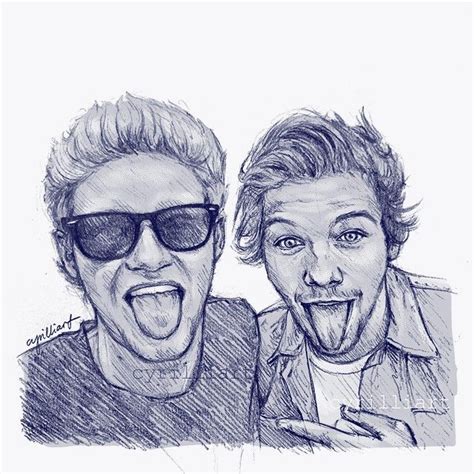 Cyrilliart One Direction Drawings One Direction Art One Direction