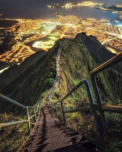 Haiku Stairs Stairway To Heaven Oahu Hawaii Usa Rhiking