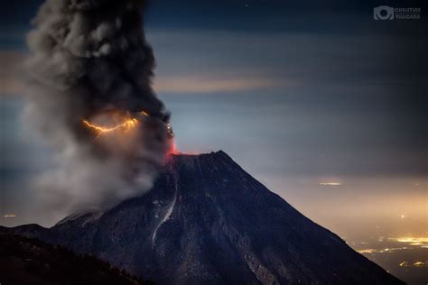 Volcan De Fuego De Colima Colima Mexico Diciembre 206 Fotografia