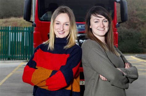 Truck Hall Of Fame Sisters Become Youngest Female Lorry Drivers