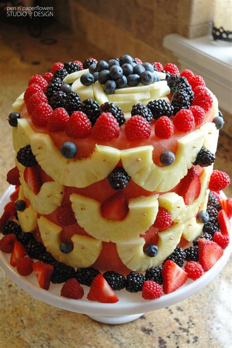 Birthday cake made with fresh flowers. Pen + Paper Flowers: GOOD THiNGS | Best Ever {Fresh} FRUiT ...