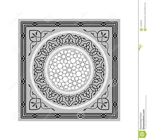 Vector Islamic Ramadan Ornaments Grayscale 112098124