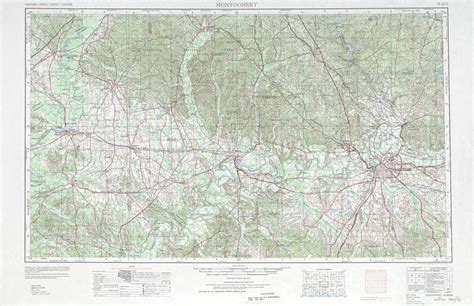 Montgomery Topographic Map Al Usgs Topo 1250000 Scale
