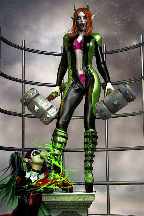 Sexy Joker And Harleyquinn As Sexy Elf 001 By Evinessa On Deviantart