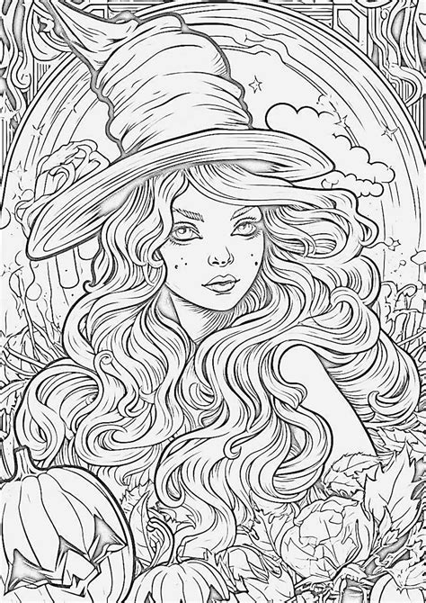 38 Captivating Witch Coloring Pages For Kids And Adults
