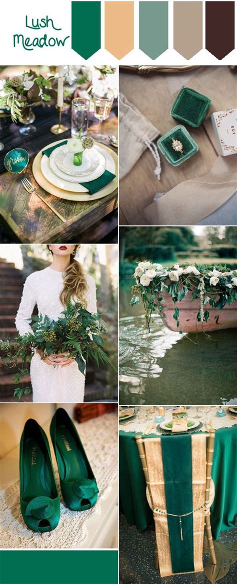 Pantone Fall Wedding Color Ideas Lush Meadow And Glitter Gold Forest