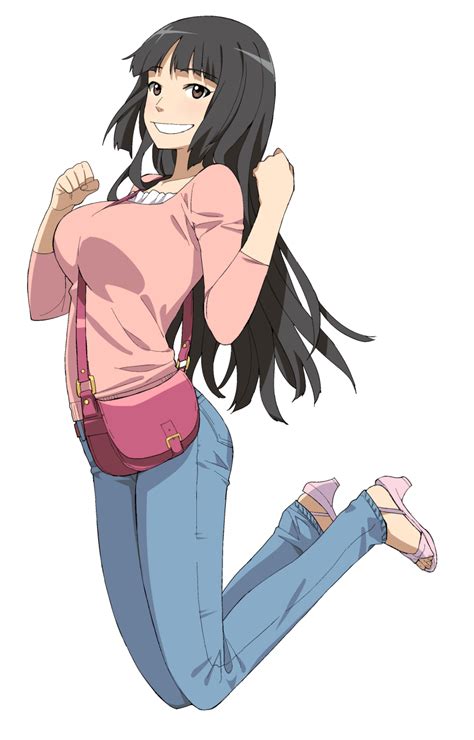 A1 Initial G Absurdres Character Request Highres Source Request 1girl Bag Black Hair