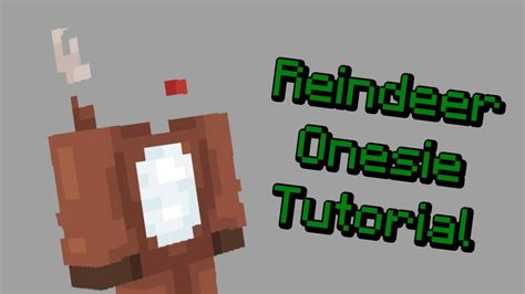 How To Make A Reindeer Onesie On Your Minecraft Skin Skin Mas 5