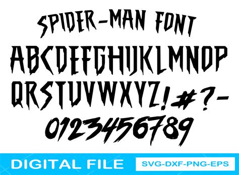 Spiderman Font Alphabet Letters Svg Spiderman Alphabet Svg Etsy The
