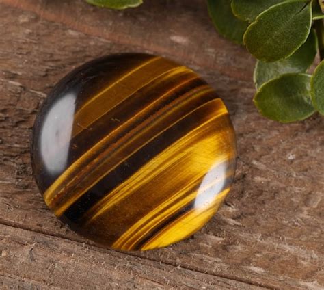 3cm Tigers Eye Gemstone Cabochon Stone Tiger Eye Cabochon Etsy