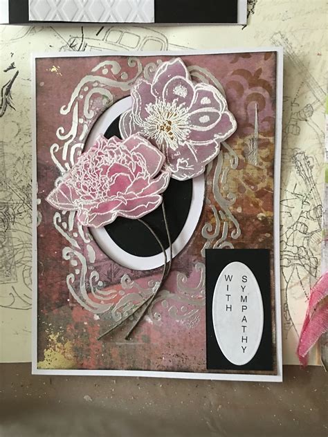Send your condolences with sympathy flowers it can be hard to know what to say when a loved one passes away, but sympathy flowers can help show them you're thinking of them. Sympathy card. Vellum flowers | Sympathy cards, Cards ...