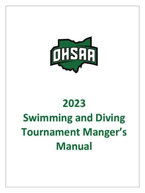Fillable Online Ohsaa Swimming And Diving State Tournament Qualifiers