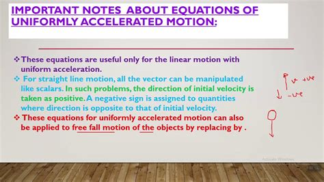 Review Equation Of Uniformly Accelerated Motion Newtons Laws Of