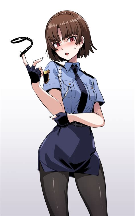 Harigane Shinshi Niijima Makoto Persona Persona 5 Absurdres Highres 1girl Black Pantyhose