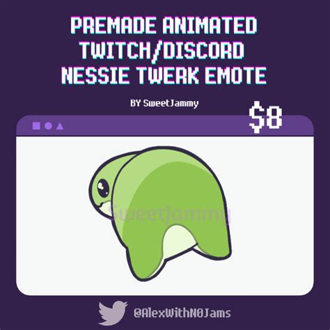Twerking Animated Nessie Emote By Sweetjammy On Deviantart