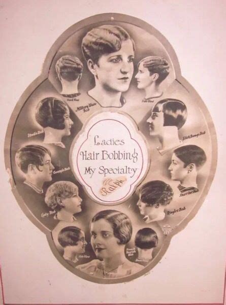 Vintage Barber Advert Hair Bobbin Vintage Hairstyles Womens