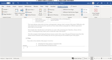 How To Create Footers In A Word Document