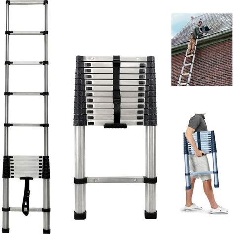 Telescoping Ladder Extension Ladder 12ft Collapsible Ladder Telescopic