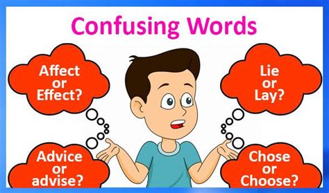 Words Confused Often Lose Or Loose Practise Or Practice Principle Or