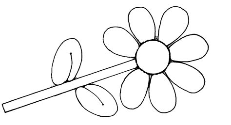 Black And White Flower Clipart Clipart Best