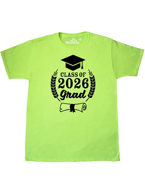 Inktastic Class Of 2026 Grad With Diploma And Graduation Cap T Shirt