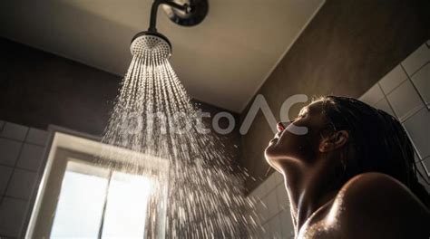 シャワーを浴びる女性 No 26378204写真素材なら写真AC無料フリーダウンロードOK