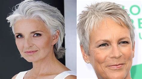 Gray Hair Color 2019 And Short Pixie Haircut For Older Women Over 60