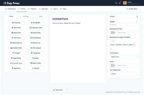 Form Builder - Forms - Easy Forms