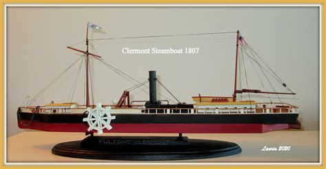 Plastic Lindberg 196 Scale Fultons Clermont Paddle Wheel Steamship