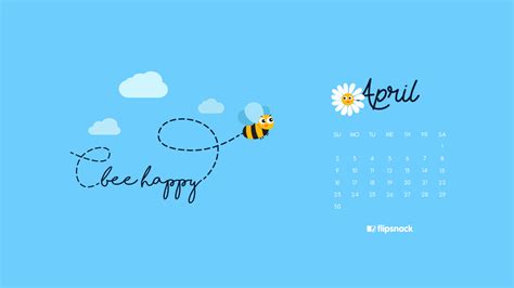 Freebie April 2017 Wallpaper Calendar Desktop Background