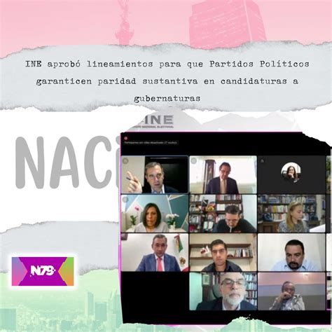 N79news INE aprobó lineamientos para que Partidos Políticos