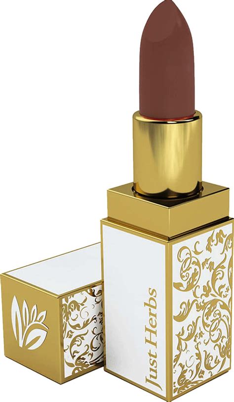 Buy JUST HERBS HERB ENRICHED AYURVEDIC LIPSTICK MOCHA BROWN SHADE NO