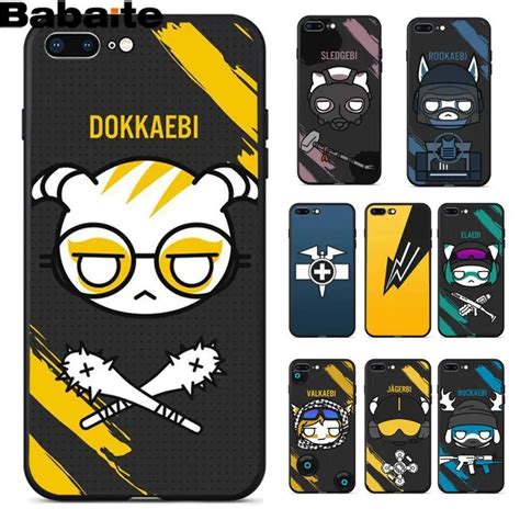 Babaite Rainbow Six Siege Soft Silicone Tpu Phone Case Cover Shell For