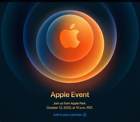 Apple Will Hold A Press Conference On October 13 2020 At 10 Am Pdt
