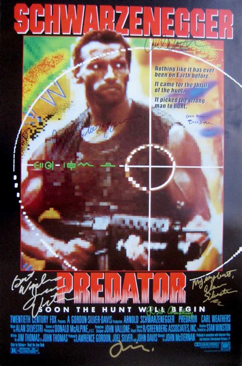 The predator (predator 4) directed by shane black. Pin by Lele (Leslie) on Autographed Movie posters signed ...