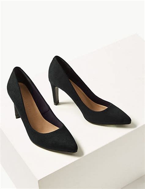 M S Collection Stiletto Heel Pointed Court Shoes At Marks Spencer
